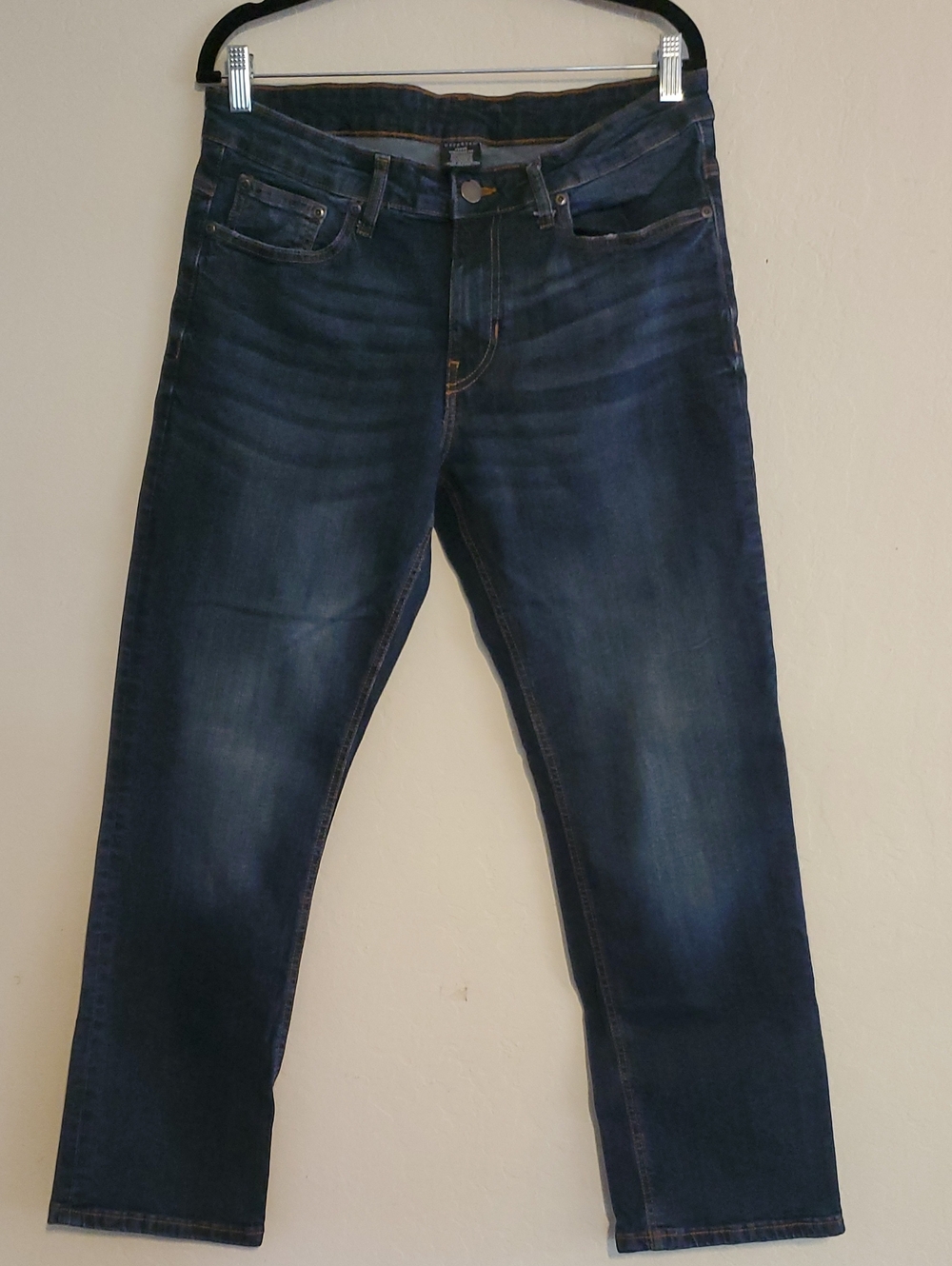 Men's Straight Jeans in Dark Indigo Wash 33x30